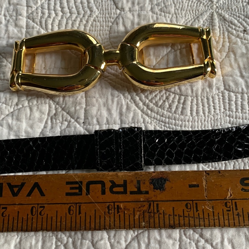 Black snake Alexis Kirk interchangeable belt